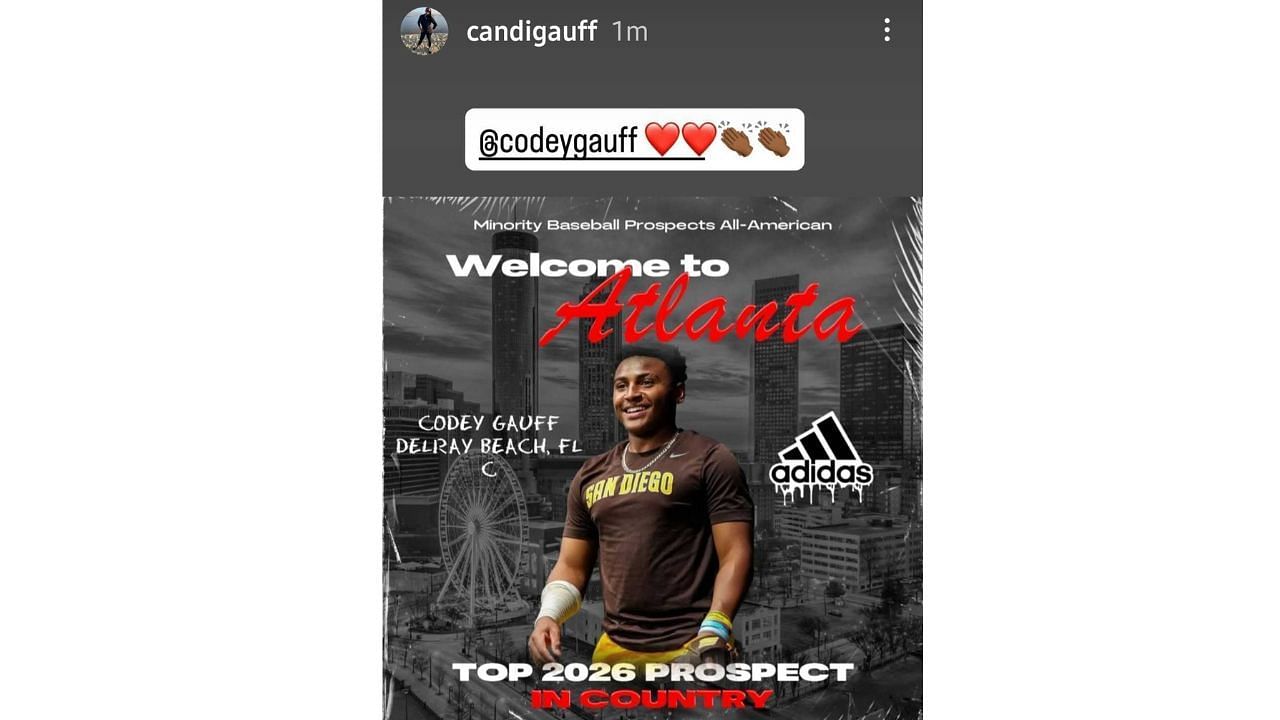 Candi's Instagram story